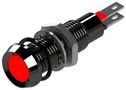 LED PANEL INDICATOR, RED, 8.1MM, 12VDC 677-501-21