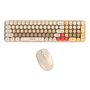 MOFII Baby Bear Wireless Keyboard + Mouse Set (beige), MOFII SMK-682M8AG Beige