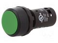 Switch: push-button; 22mm; Stabl.pos: 1; NO; green; none; 1A/240VAC ABB CP1-10G-10