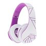 Wireless Headphones PowerLocus P2 (white-purple), PowerLocus pwl-p2-whiteviolet