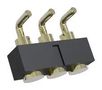 CONN, R/A POGO PIN HDR, 3P, 1R/2.54MM/TH MP015226