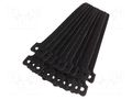 Hook and loop fastener; L: 125mm; W: 12mm; black; 20pcs; Ømax: 30mm KSS WIRING MGT-125/BK-SET