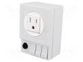 USA-type socket; 120VAC; 6.3A; IP20; for DIN rail mounting STEGO 03504.0-00