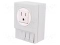 USA-type socket; 120VAC; 15A; IP20; for DIN rail mounting STEGO 03504.0-01