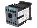 Contactor: 3-pole; NO x3; Auxiliary contacts: NO; 24VAC; 9A; 3RT20 SIEMENS 3RT2016-1AB01