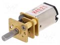 Motor: DC; with gearbox; HPCB 12V; 12VDC; 750mA; Shaft: D spring POLOLU POLOLU-3048