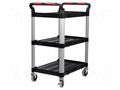 Hand truck; 750x460x980mm; Work.surface dim: 630x424mm; max300kg NEWBRAND NB-TROL01-3