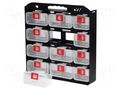 Set with containers; transparent; black; 400mm; 405mm; 70mm NEWBRAND NB-DR12A