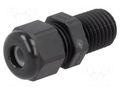 Cable gland; with long thread; M12; 1.5; IP68; polyamide; black HUMMEL HUMMEL-1209120131