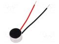 Microphone; electret; 50÷16000Hz; 2.2kΩ; -38dB; Ø9.7x6.5mm; 0.5mA LOUDITY LD-MC-9765W