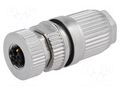 Connector: M12; plug; PIN: 5; female; 63V; straight; IP67; IDC HARTING 21032962505
