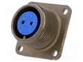 Connector: circular; socket; PIN: 2; female; soldering; 97; 13A AMPHENOL 97-3102A-14S-9S