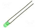 LED; green; 3mm; 5.6÷85mcd; 40°; Front: convex; 2.1÷2.6VDC LITEON LTL-4231