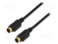 Cable; DIN mini 4pin plug,both sides; 2m; Plating: gold-plated Goobay CABLE-465/2.0