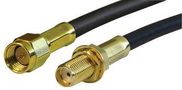 COAXIAL CABLE ASSEMBLY, SMA M-F, RG58, 48IN, BLACK 135110-04-48.00.