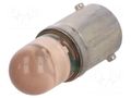 LED lamp; orange; BA9S; 230VAC POLAM-ELTA LO-BA9S-230AC