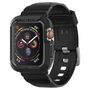 Spigen Rugged Armor Pro Case with Strap for Apple Watch 4 / 5 / 6 / 7 / 8 / SE (44/45 mm) - Black, Spigen 8809613768060 8809613768060