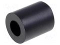 Spacer sleeve; cylindrical; polystyrene; L: 8mm; Øout: 7mm; black FIX&FASTEN TDYS3.6/8
