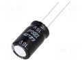 Capacitor: electrolytic; THT; 2200uF; 10VDC; Ø12.5x20mm; Pitch: 5mm Elite PF1A222MNN1220