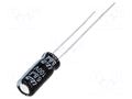 Capacitor: electrolytic; THT; 6.8uF; 100VDC; Ø5x11mm; Pitch: 2mm Elite PF2A6R8MNN0511U