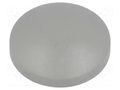 Button; round; grey; plastic MEC MEC1ZC03