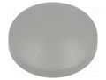 Button; round; grey; plastic MEC MEC1ZC03