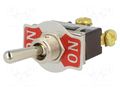Switch: toggle; Pos: 2; SPDT; ON-ON; 10A/250VAC; Leads: M4 screws SCI R13-29C-07