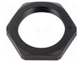 Nut; M32; polyamide; Thk: 7mm; Spanner: 41mm; black; Thread: metric HUMMEL HUMMEL-1262320150
