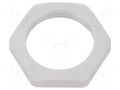 Nut; M32; polyamide; Thk: 7mm; Spanner: 41mm; grey; Thread: metric HUMMEL HUMMEL-1262320050
