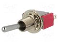 Switch: toggle; Pos: 2; SPDT; ON-ON; 2A/250VAC; 5A/28VDC; 7000; IP40 C&K 7101SYZQE