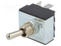 Switch: toggle; Pos: 2; 3PST-NO; ON-OFF; 10A/250VAC; R13-432; 50mΩ SCI R13432A101