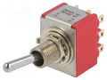Switch: toggle; Pos: 2; 3PDT; ON-ON; 2A/250VAC; 5A/28VDC; 7000; IP40 C&K 7301SYZQE