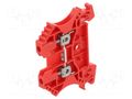 Splice terminal: rail; 24A; 800V; screw terminal; red; 2.5mm2; TS35 WEIDMÜLLER WDU2.5/RD