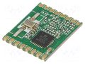 Module: RF; FM receiver; FSK; 868MHz; SPI; -120dBm; 1.8÷3.6VDC; SMD HOPE MICROELECTRONICS RFM65W-868S2