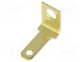 Terminal: flat; 2.8mm; 0.5mm; male; M2; screw; brass; angled 90° KEYSTONE KEYS2002