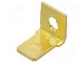 Terminal: flat; 6.4mm; 0.8mm; male; M3; screw; brass; angled 90° KEYSTONE KEYS1256