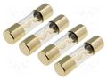 Fuse: fuse; 50A; glass; gold-plated; Conductor: gold ACV AGU-50G