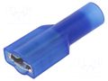 Terminal: flat; 6.4mm; 0.8mm; female; crimped; for cable; insulated KEYSTONE KEYS8294
