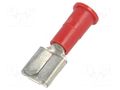 Terminal: flat; 6.4mm; 0.8mm; female; crimped; for cable; insulated KEYSTONE KEYS8277