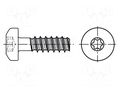Screw; for plastic; 2.5x8; Head: cheese head; Torx® PLUS; 8IP BOSSARD B2.5X8/BN20166