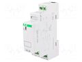 Relay: installation; monostable; DPDT; Ucoil: 24VAC,24VDC; 8A; IP20 F&F PK-2P-24V