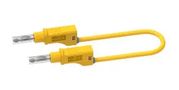 STACK 4MM BANANA PLUG-PLUG, YEL, 36A, 2M CT2151-200-4