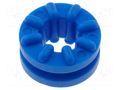 Grommet; Ømount.hole: 6.3mm; blue; Panel thick: max.1.6mm; H: 5.8mm FIX&FASTEN TGM-10