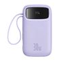 Baseus QPow 2 20000mAh 30W 2xUSB-C powerbank (purple), Baseus P10055009513-00