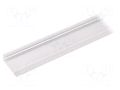 Profiles for LED modules; white; L: 1m; WIDE24; aluminium; surface TOPMET TOP-WIDE24/WH-1M