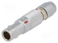 Connector: circular; 00; plug; male; PIN: 2; soldering; for cable LEMO FGG.00.302.CLAD35