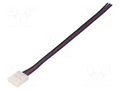 Connector: for LED stripes; for 10mm stripes,RGB; terminal LUCKYLIGHT 10MMXB-4