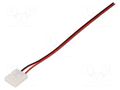 Connector: for LED stripes; for 10mm stripes; terminal; PIN: 2 LUCKYLIGHT 10MMXB-2