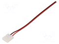 Connector: for LED stripes; for 10mm stripes; terminal; PIN: 2 LUCKYLIGHT 10MMXB-2