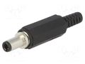 Connector: DC supply; plug; female; 5.5/2.5mm; with strain relief LUMBERG 1633-04